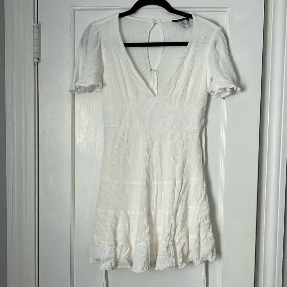 Short white dress bachelorette